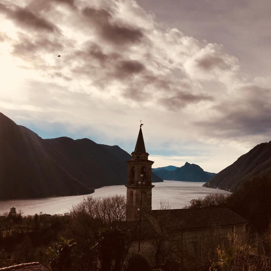 Casa Di Borgo Vista Lago Valsolda Luaran gambar